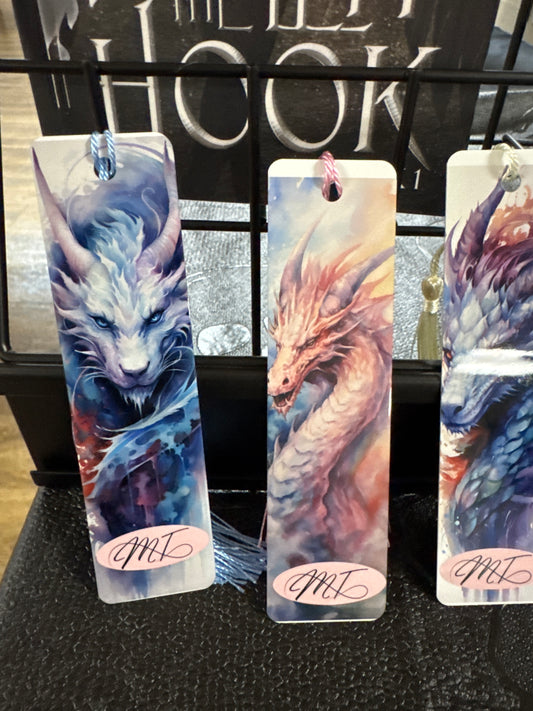 Enchanted Metal Bookmarks – Dragons, Wolves, Vampires & More